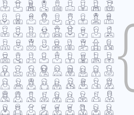 icons of various professionals