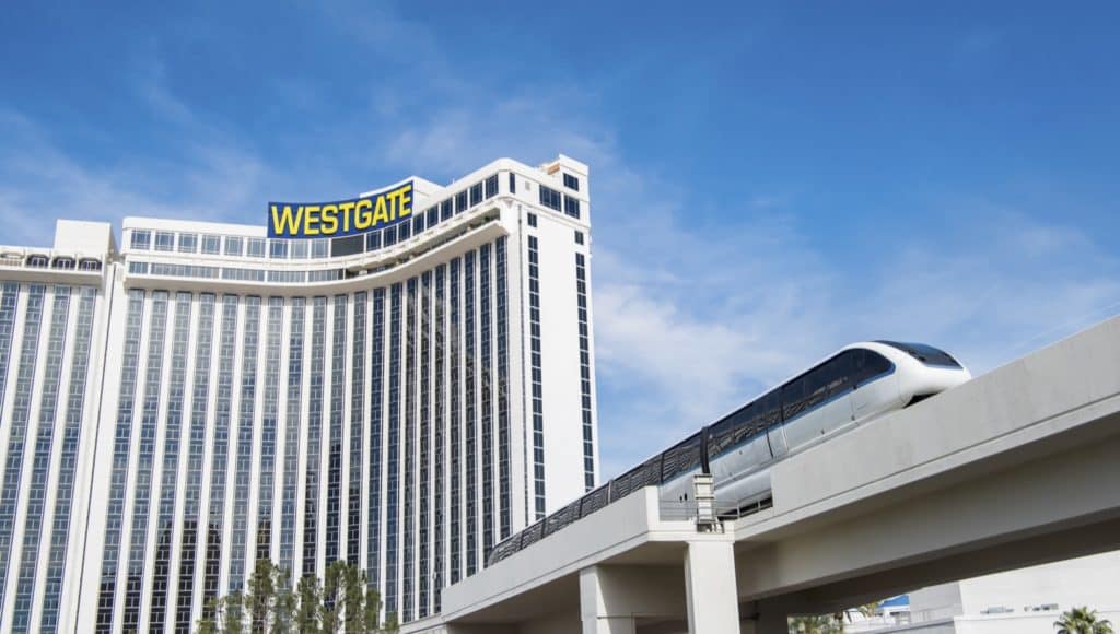 Las Vegas Monorail near Westgate Las Vegas
