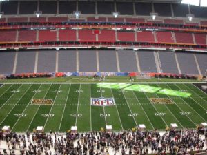 NRG Stadium with sideline crown