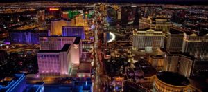 night time view of the Las Vegas Strip and Skyline