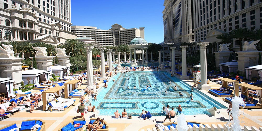 On The Scene Garden of the Gods Pool, Caesars Palace - Las Vegas - On The  Scene