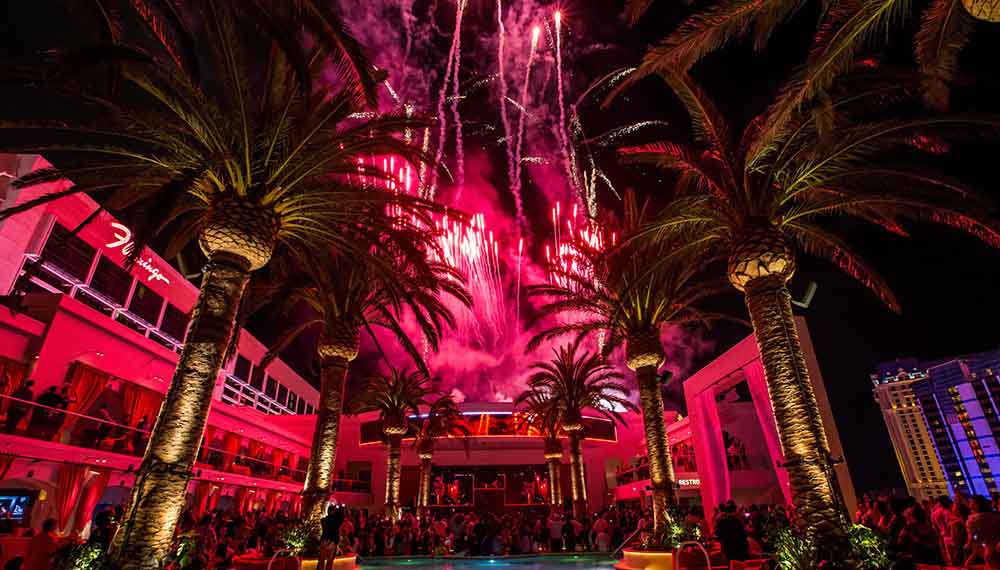 Fireworks at Drai's Nightclub