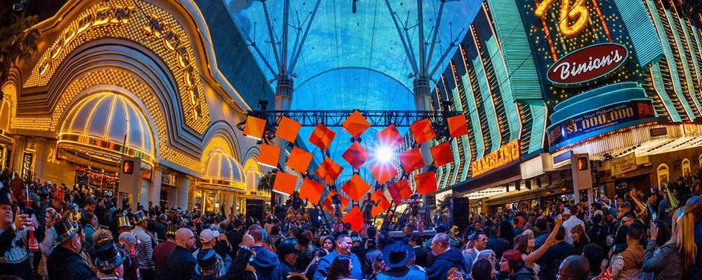 New Year's Eve at Fremont Street Downtown Las Vegas