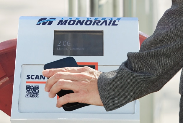 scan & go las vegas monorail mobile ticketing