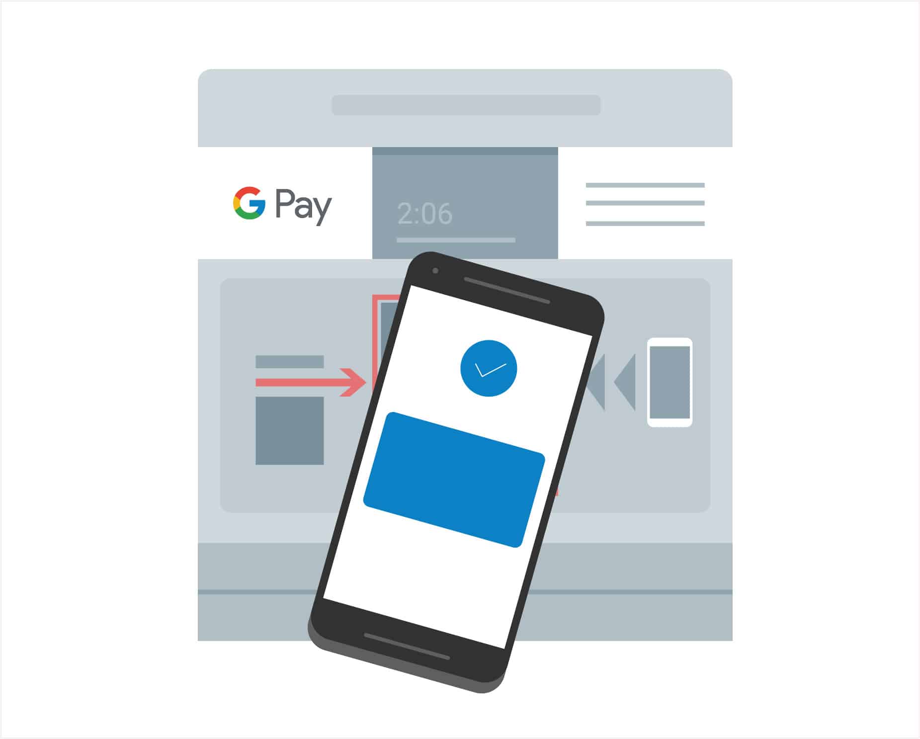 Las Vegas Monorail Google pay illustration