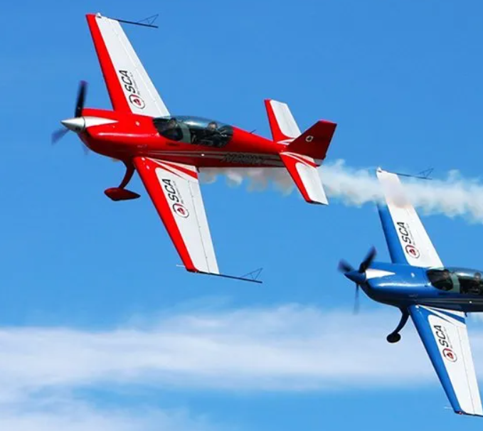 Two Sky Combat Ace Airplanes