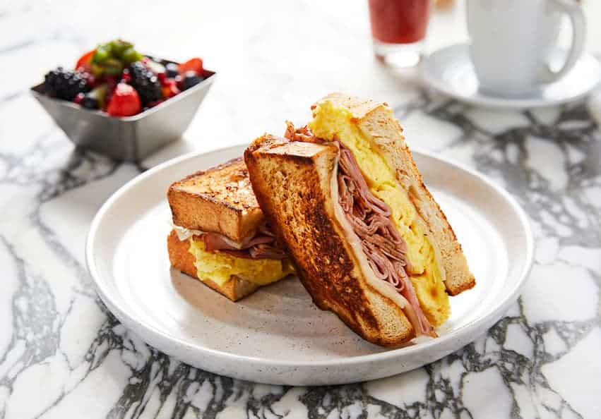 Breakfast Sandwich at Cafe Americano in las Vegas