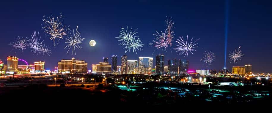 las vegas fireworks