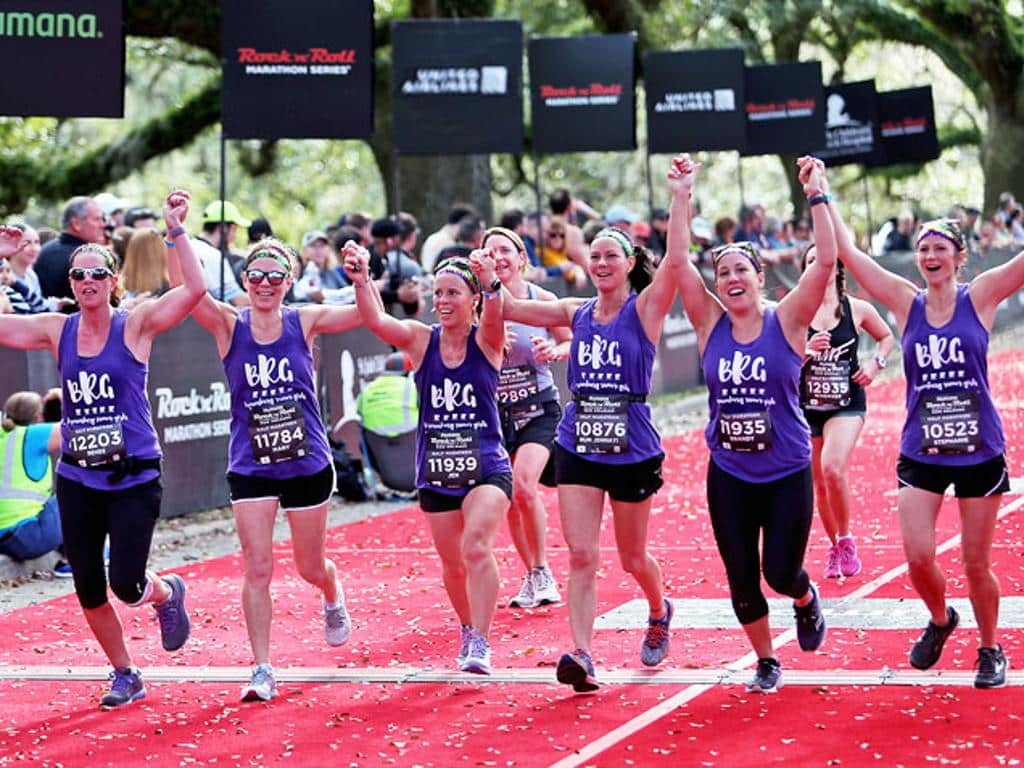 Women Running At Rock N Roll