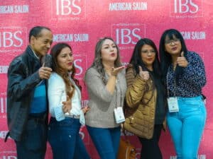 5 guests at the International Beauty Show.