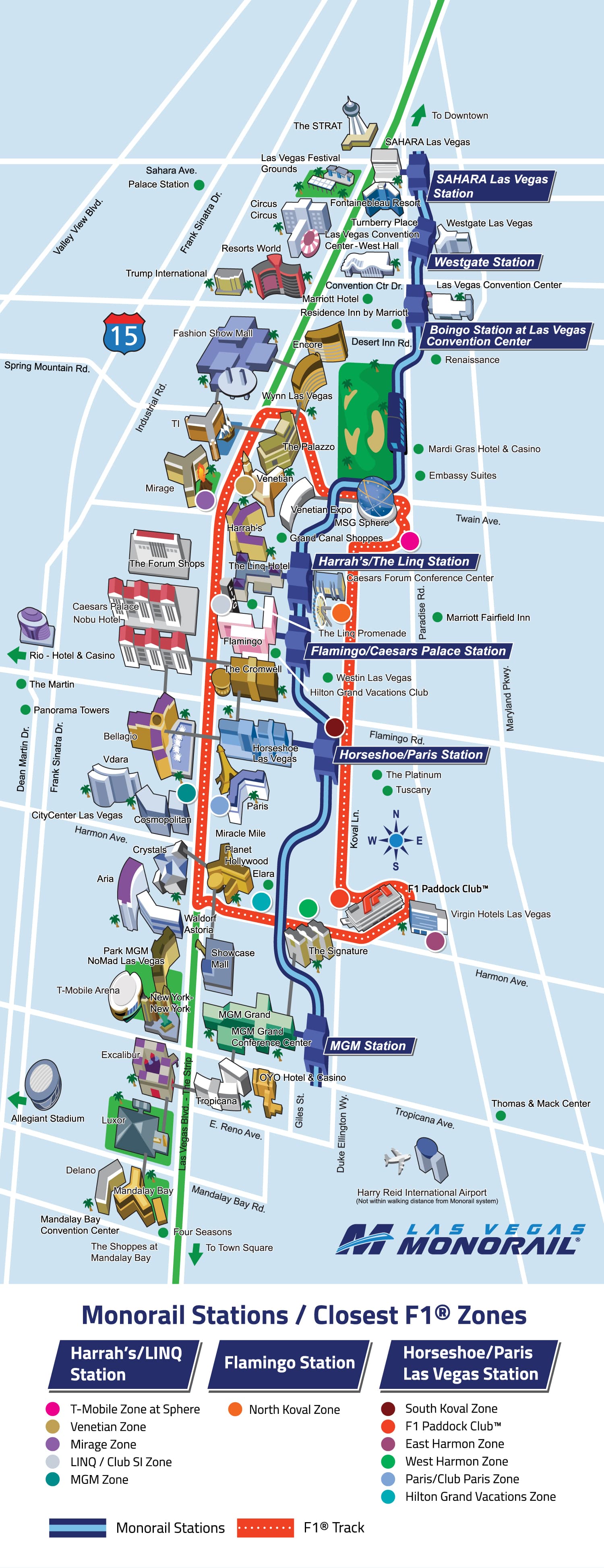 Las Vegas Grand Prix track, Circuit route and map