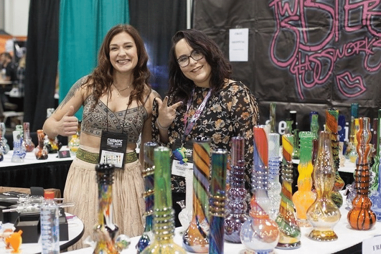 Two Vendors At A Previous Champs Trade Show. 
