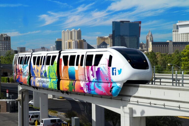 Colorful Monorail Train