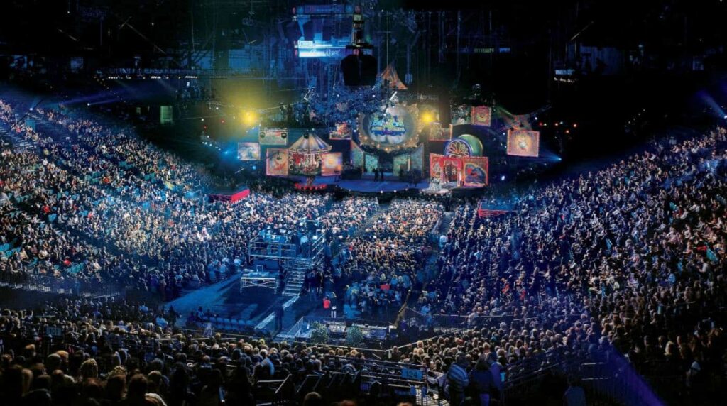 Inside of the MGM Grand Garden Arena in Las Vegas