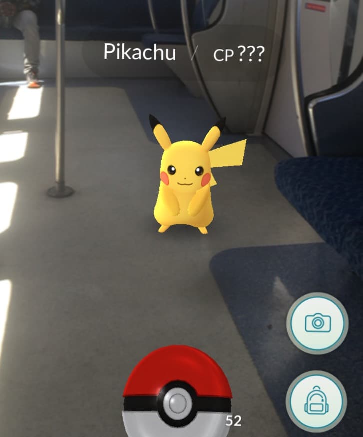 Pikachu on the Las Vegas Monorail