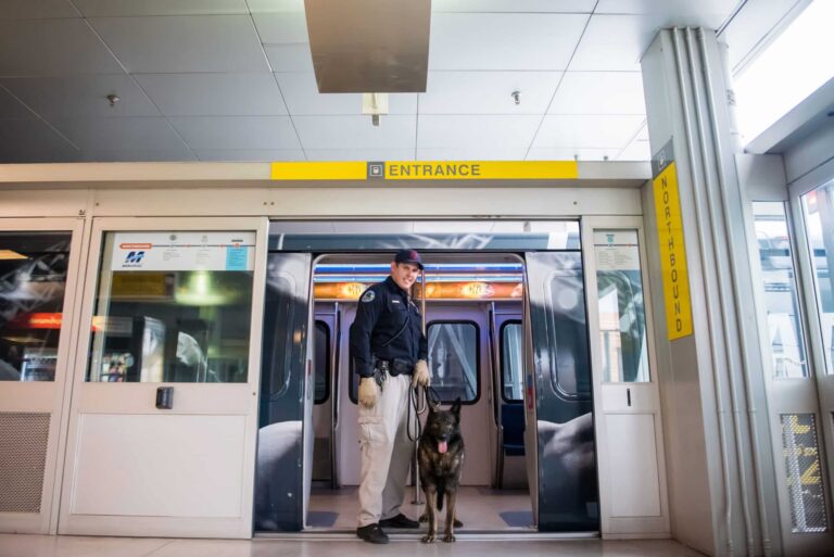 Rony and Office Smith inside the Las Vegas Monorail Train