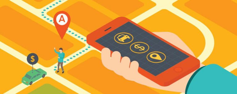 Uber, Lyft, Taxi graphic