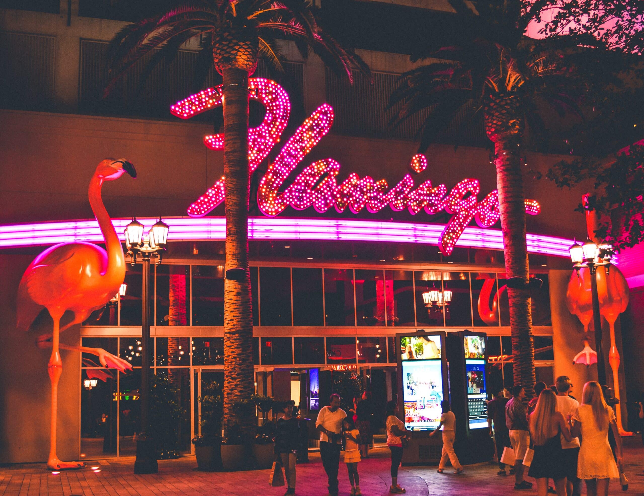 Flamingo Las Vegas at night