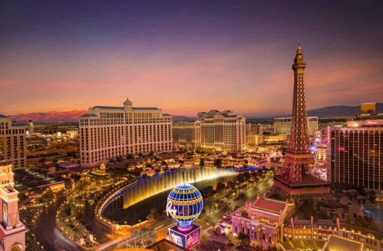 Las Vegas Strip at sunset