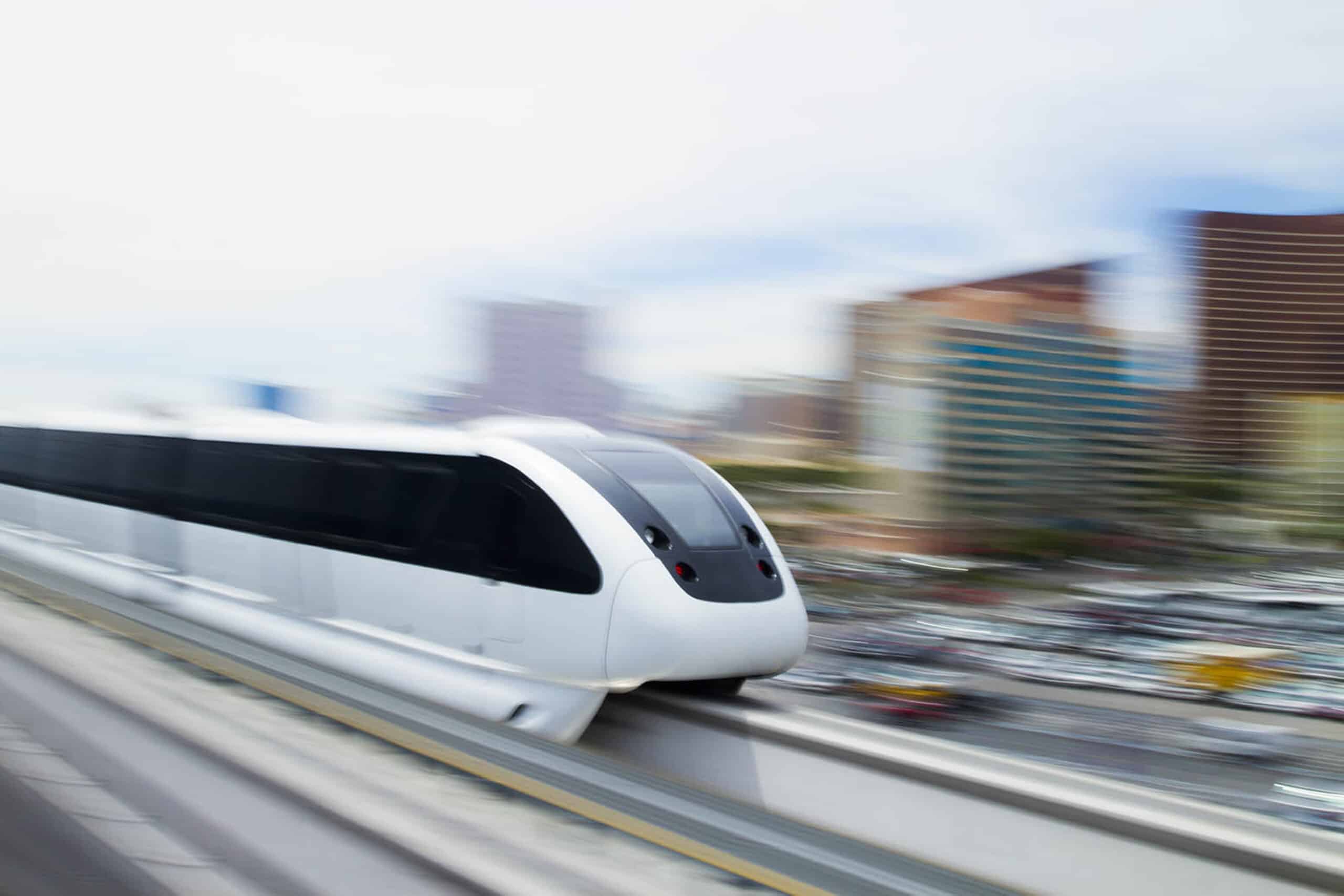 Monorail trail in Las Vegas