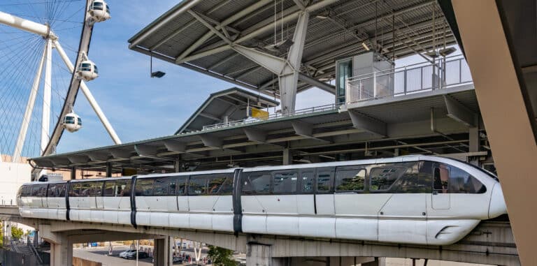 LV Monorail at LINQ Station